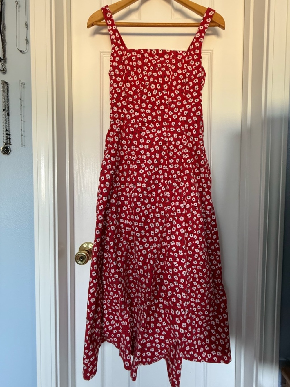 Abercrombie & Fitch Red Floral Maxi Dress